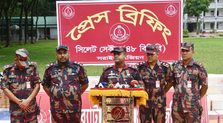 সিলেট-সুনামগঞ্জ সীমান্তে ৬ কোটি টাকার ভারতীয় চোরাইপণ্য আটক